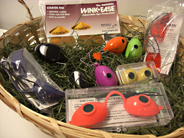 Protect your eyes while tanning with UV blocking eyewear