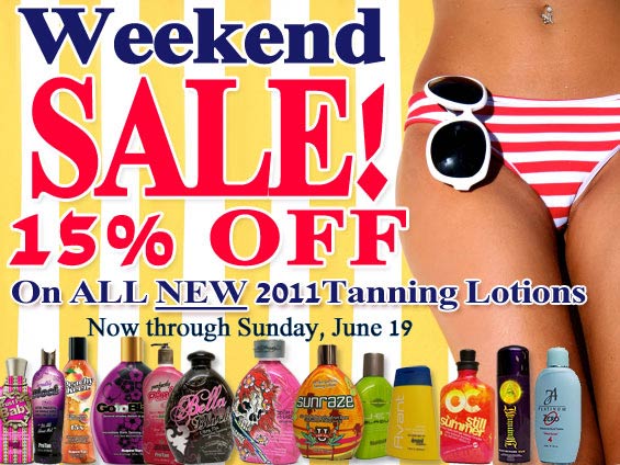 New 2011 tanning lotion sale at TanForLess