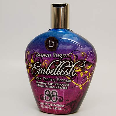 Brown Sugar EMBELLISH Dark Tanning Lotion