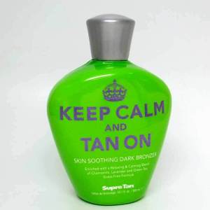 Supre KEEP CALM AND TAN ON Dark Bronzer