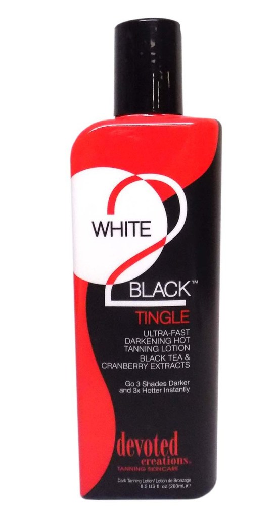 Devoted Creations WHITE 2 BLACK TINGLE Hot Tanning Lotion - 8.5 oz.